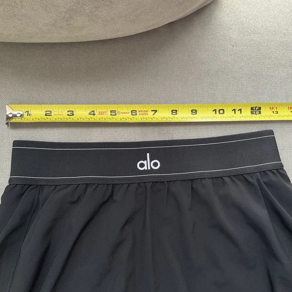 Alo Yoga Match Point Tennis Skirt Black S